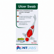 NT Labs Pond Koi Ulcer Swab 100ml product packaging for disinfecting koi wounds and ulcers.