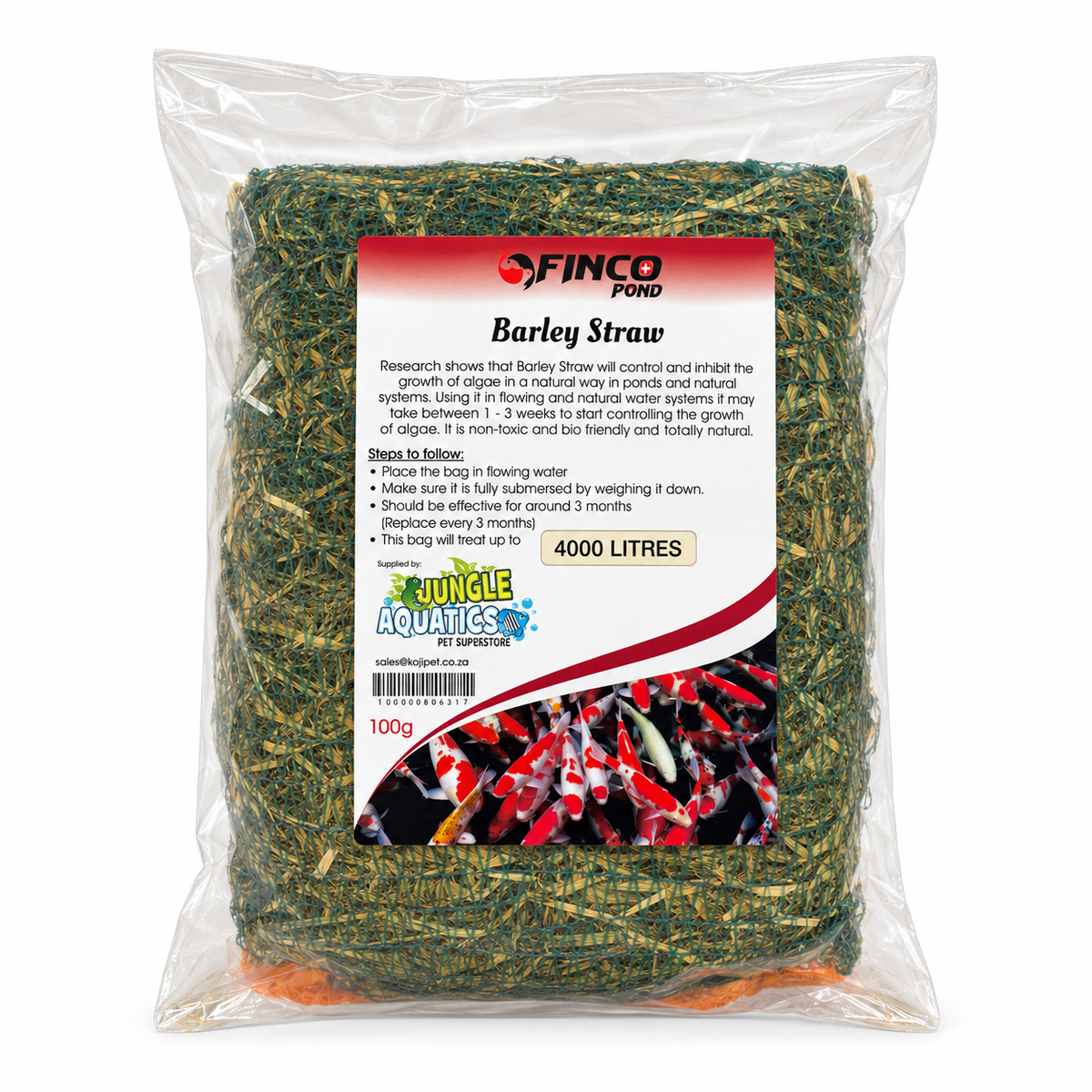 Natural Barley Straw Pond Algae Control