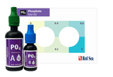 Red Sea MCP Phosphate Test Kit featuring two bottles for accurate phosphate measurement in aquariums.