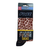 ROGZ Safari Socks Giraffe, Shoe Size 4-7