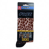 ROGZ Safari Socks Giraffe, Shoe Size 8-12