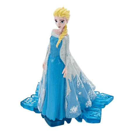 Penn-Plax Disney’s Frozen 4-Piece Aquarium Decoration Bundle featuring Elsa on a blue ice base.
