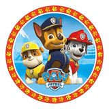 Penn-Plax Paw Patrol Aquarium Ornament Bundle featuring Chase, Marshall, and Rubble in colorful background.