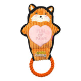 Q-Monster Dog Toy Orange Fox