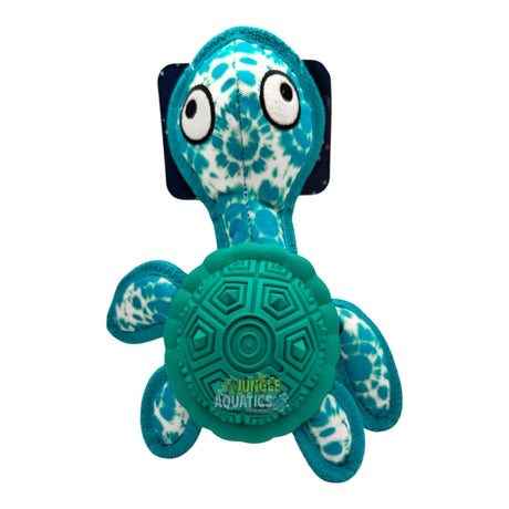 Q-Monster Dog Toy Turtle durable chew toy for playful pups with bright colors and tough materials.