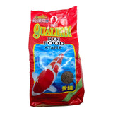 Qualikoi Staple Koi Food bag featuring a koi fish design for optimal koi nutrition and health.