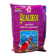 Qualikoi Growth and Colouring Koi Food packaging featuring vibrant koi graphics and purple design.