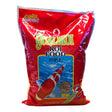 Qualikoi Staple Koi Food bag featuring red color and koi image, ideal nutrition for healthy koi fish.