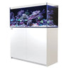 Red Sea Reefer G2+ 350 Aquarium with vibrant coral and fish, showcasing a modern design and filtration system.