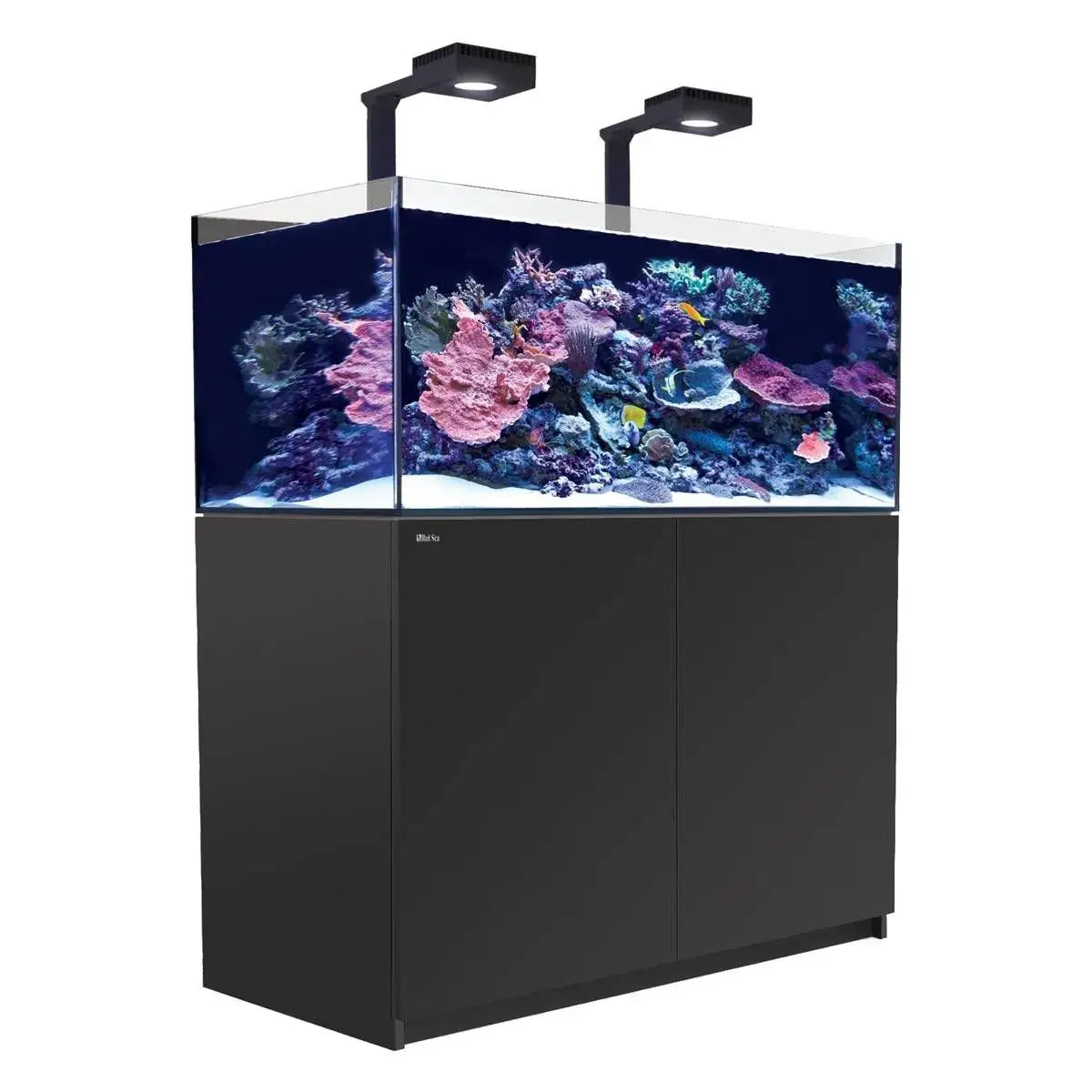 Red Sea Reefer G2+ 425 Aquarium with vibrant corals and high-quality lighting, ideal for reef enthusiasts.