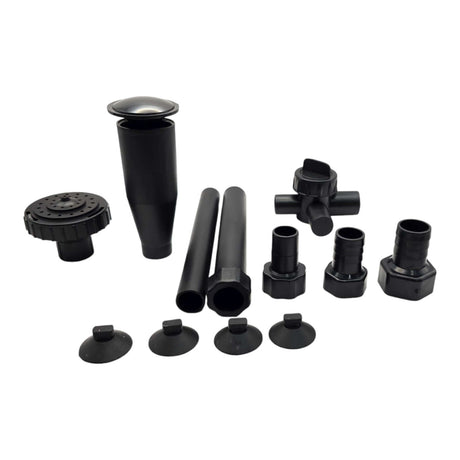 SOBO Fountain LED Submersible Water Pumps accessory kit with various nozzles and connectors for water features.