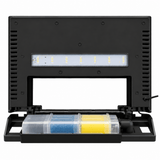 SOBO Crystal Clear Aquarium LED light and filter pump setup for maintaining aquarium clarity.