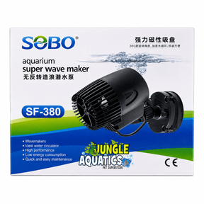 SOBO SF Series Wave Maker with Magnet packaging showcasing the SF-380 model for aquariums.
