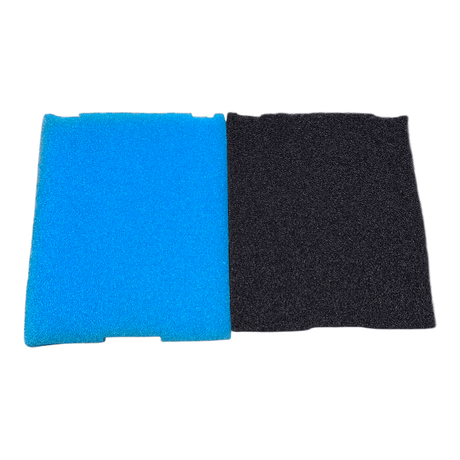 SOBO WP-360FPUV Sponge Replacement set of blue and black internal filter sponges for pond filters.