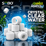 SOBO Bio Ceramic Rings 1000g for natural filtration and clean water in aquariums and ponds.