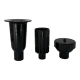 Solar Fountain Pump Kit with Solar Panel components including fountain heads for custom water features.