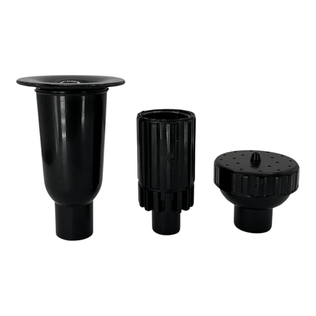 Solar Fountain Pump Kit with Solar Panel components including fountain heads for custom water features.
