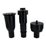 Solar Fountain Pump Kit with Solar Panel interchangeable nozzle attachments for various water feature options.