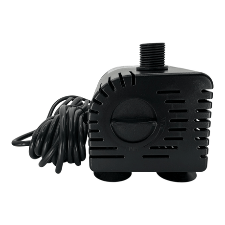Solar Fountain Pump Kit with Solar Panel pump unit, featuring a compact design and power cord for easy installation.
