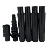 Solar Fountain Pump Kit with Solar Panel components including pipes and connectors for water features.