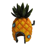 SpongeBob Ornament Pineapple House for aquariums made of durable resin, safe for children and pets.