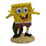SpongeBob SquarePants Ornament featuring animated character on sandy base with playful pose and bright colors.