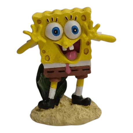 SpongeBob SquarePants Ornament featuring animated character on sandy base with playful pose and bright colors.