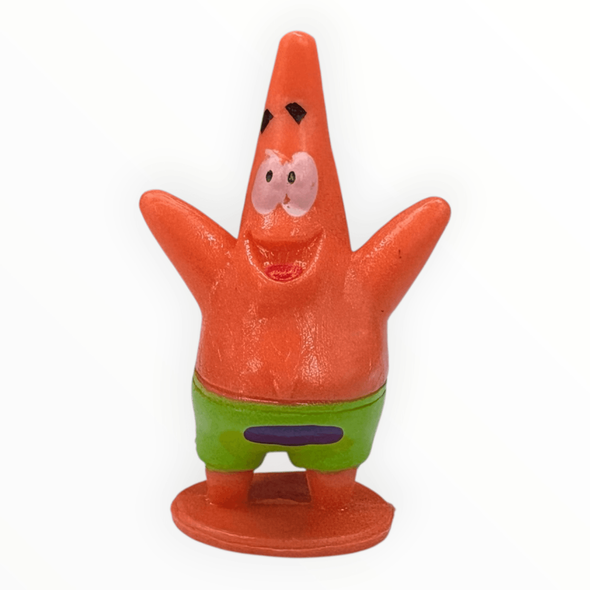 SpongeBob Characters 6pc Ornament Set Small featuring Patrick Star figure for aquarium decoration.