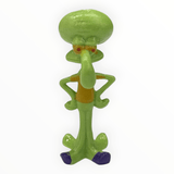 SpongeBob Characters 6pc Ornament Set Small featuring Squidward figure for aquarium decoration