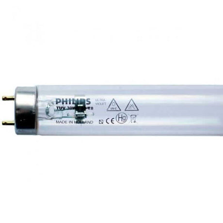 30W and 55W Philips Ultraviolet (UV) Replacement Tubes, designed for effective water purification.