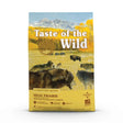 Taste of the Wild Canine High Prairie Dry Dog Food bag featuring bison and roasted venison.