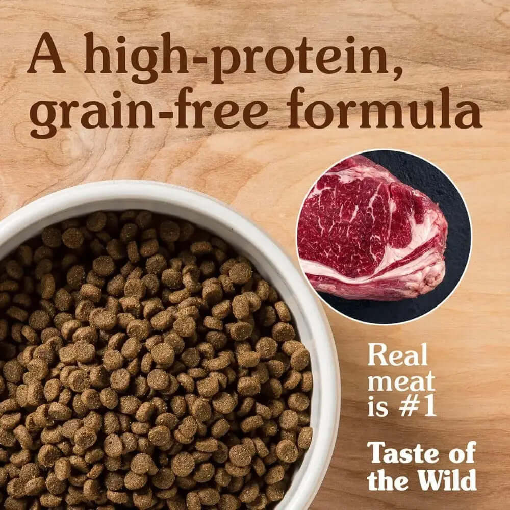 Taste of the Wild Canine High Prairie Puppy Dry Food - high-protein grain-free formula with real meat is #1