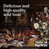 Taste of the Wild Canine Southwest Canyon Dry Food featuring high-quality wild boar and various fresh ingredients.