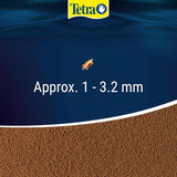 Tetra Prima Granules for mid-water and bottom-feeding fish, approx. 1-3.2mm size granules.