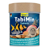 Tetra Tabimin Bottom Feeder Tablets for balanced nutrition of bottom-feeding fish with shrimp and natural ingredients.