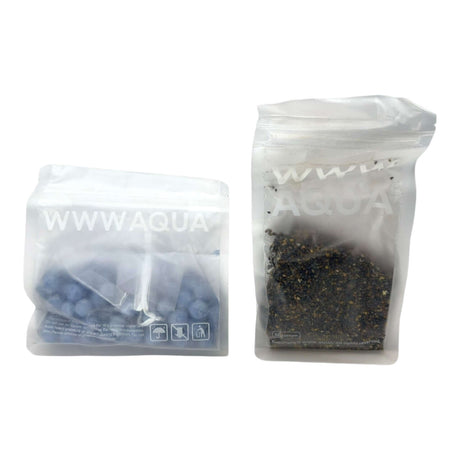 Themed WWW Betta Aqua Aquariums substrate and media packs for aquarium setup.