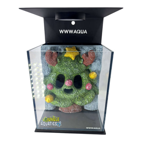 Themed WWW Betta Aqua Aquariums featuring a festive aquarium decoration in a compact display box.