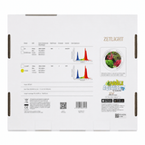 Zetlight E200 Algae Lights specifications and features on the product packaging.
