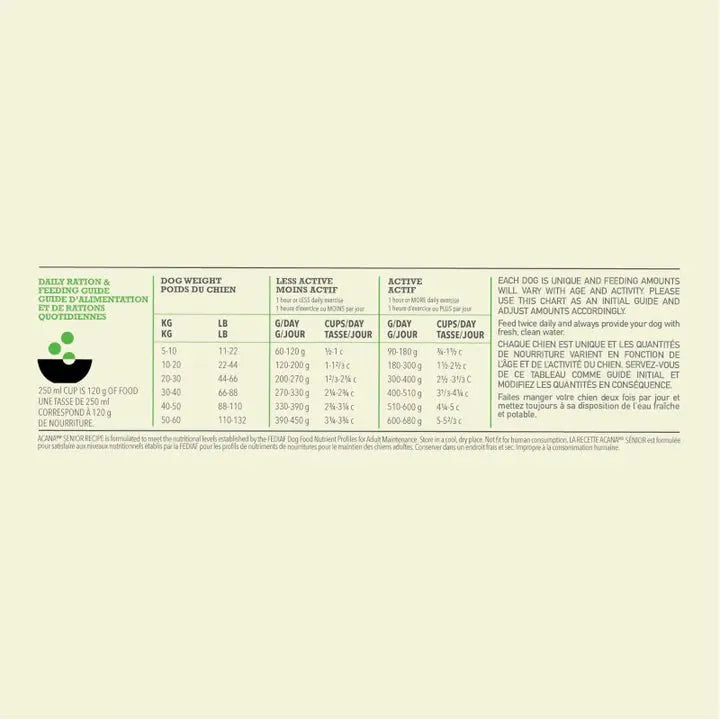 ACANA Heritage Senior Dog Food 6kg