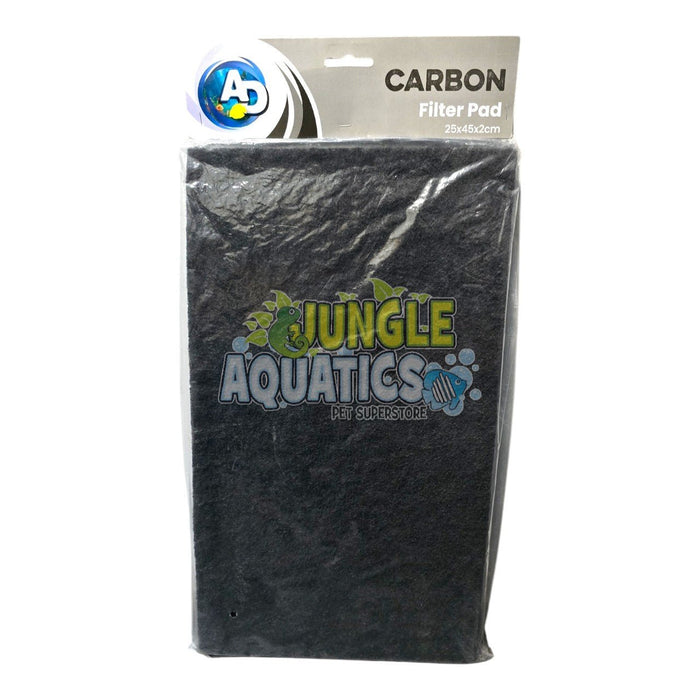 Carbon filter pad for aquariums, 25x45cm, designed for high-quality filtration and easy customization.