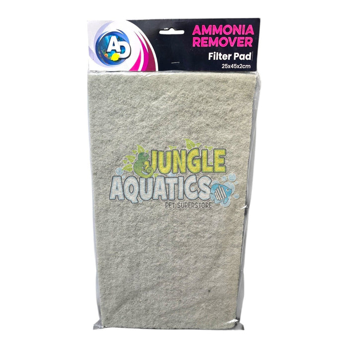 AD Ammonia Remover Filter Pad, 25x45x2cm, premium quality for aquariums and ponds, easy to cut for custom fit.