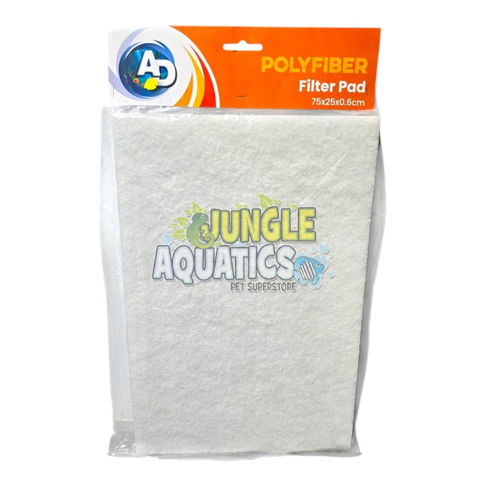 AD Filter Media Polyfiber Filter Pad in packaging, 75 x 25 x 0.6cm, ideal for aquarium and pond filtration.