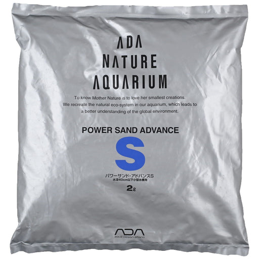 ADA Power Sand Advance 2-liter package, designed for enhanced plant growth in aquariums with nutrient-rich formula.