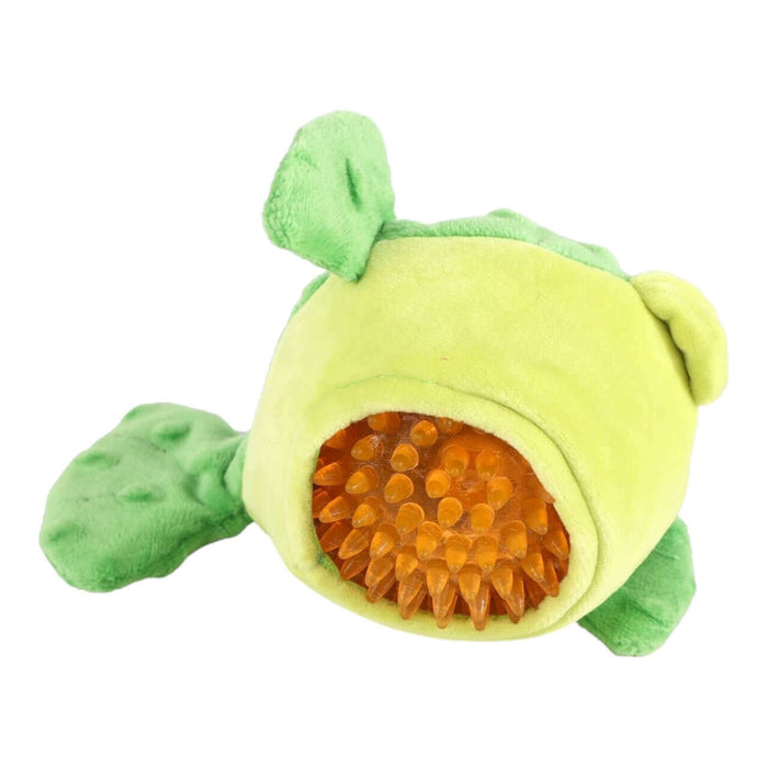 AFP Bouncy Sealife Toy, plush fish with rubber ball interior, perfect for dogs to play, cuddle, and fetch.