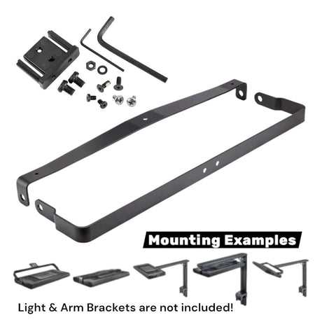 AI Hydra Edge mounting options including brackets and hardware components for secure installation.