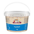 Animal Zone Parrot Muesli 3 kg tub featuring a balanced diet with grains, nuts, and dried fruits for parrots.