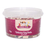 Animal Zone Semi Moist Dog Treats 1kg in re-sealable tub, featuring mini bones for pets.