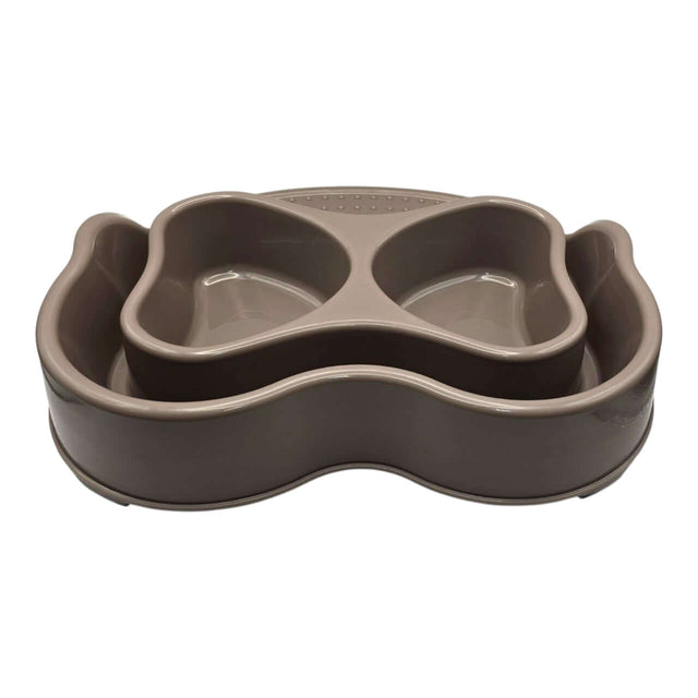 Anti-Ant Two Feeder Bowl designed to keep pets' food fresh and pest-free with a unique raised rim.