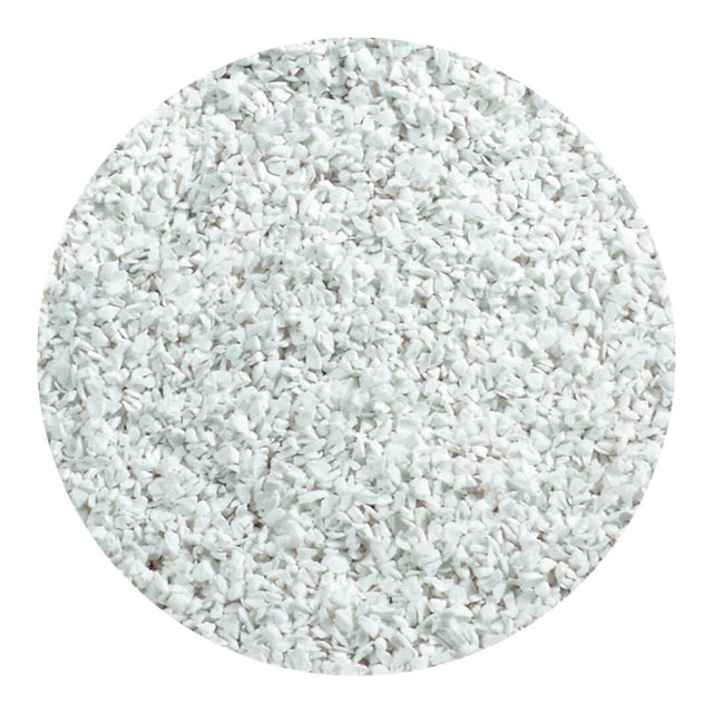 API Phos-Zorb filtration media, a white granular substance for reducing phosphates in aquariums and improving water clarity.