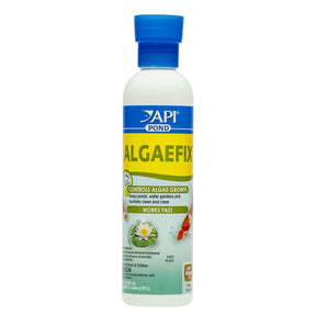 API Pond AlgaeFix 473ml bottle for effective algae control in ponds with fish and plants.